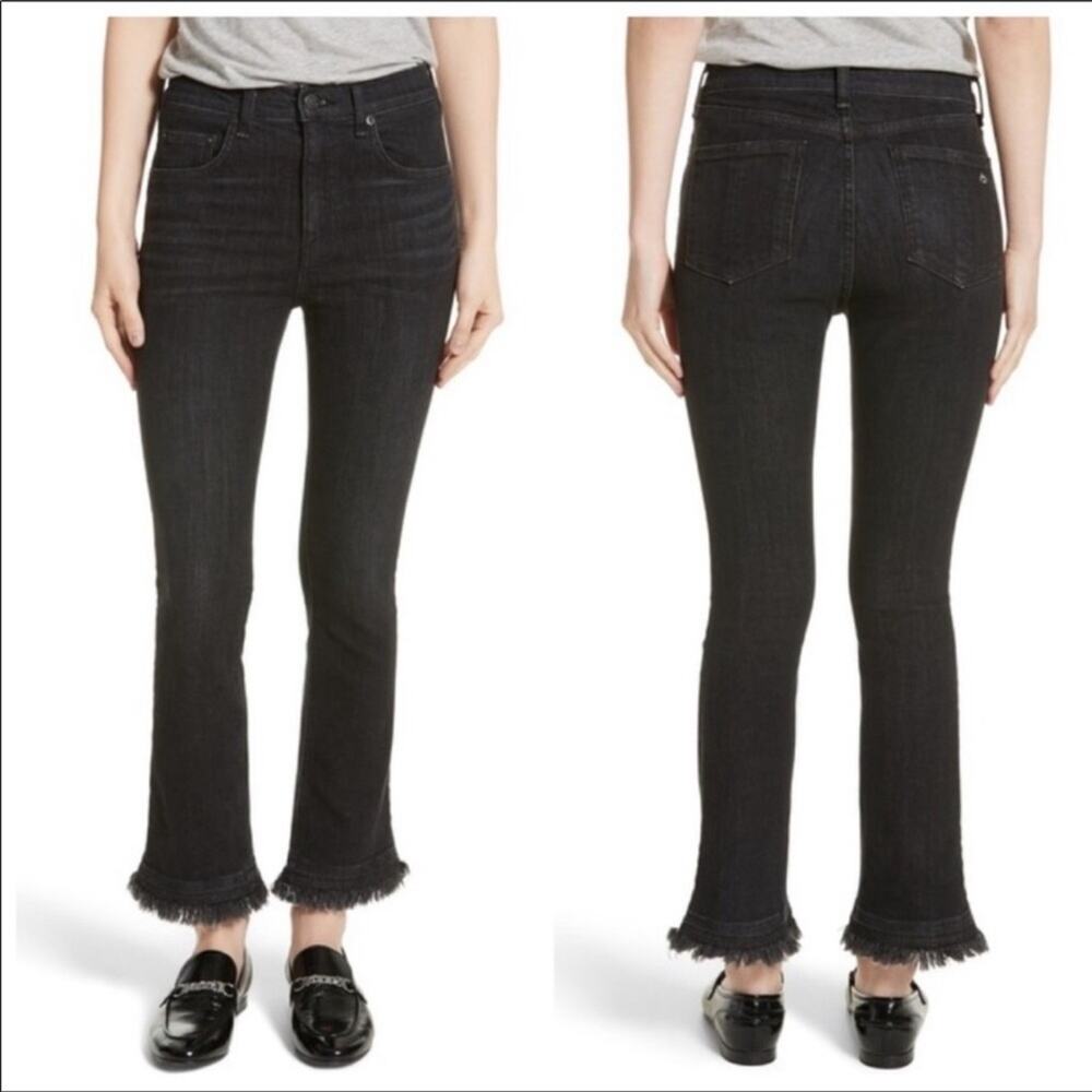 Rag & Bone | Hana High Waist Flare Raw Hem